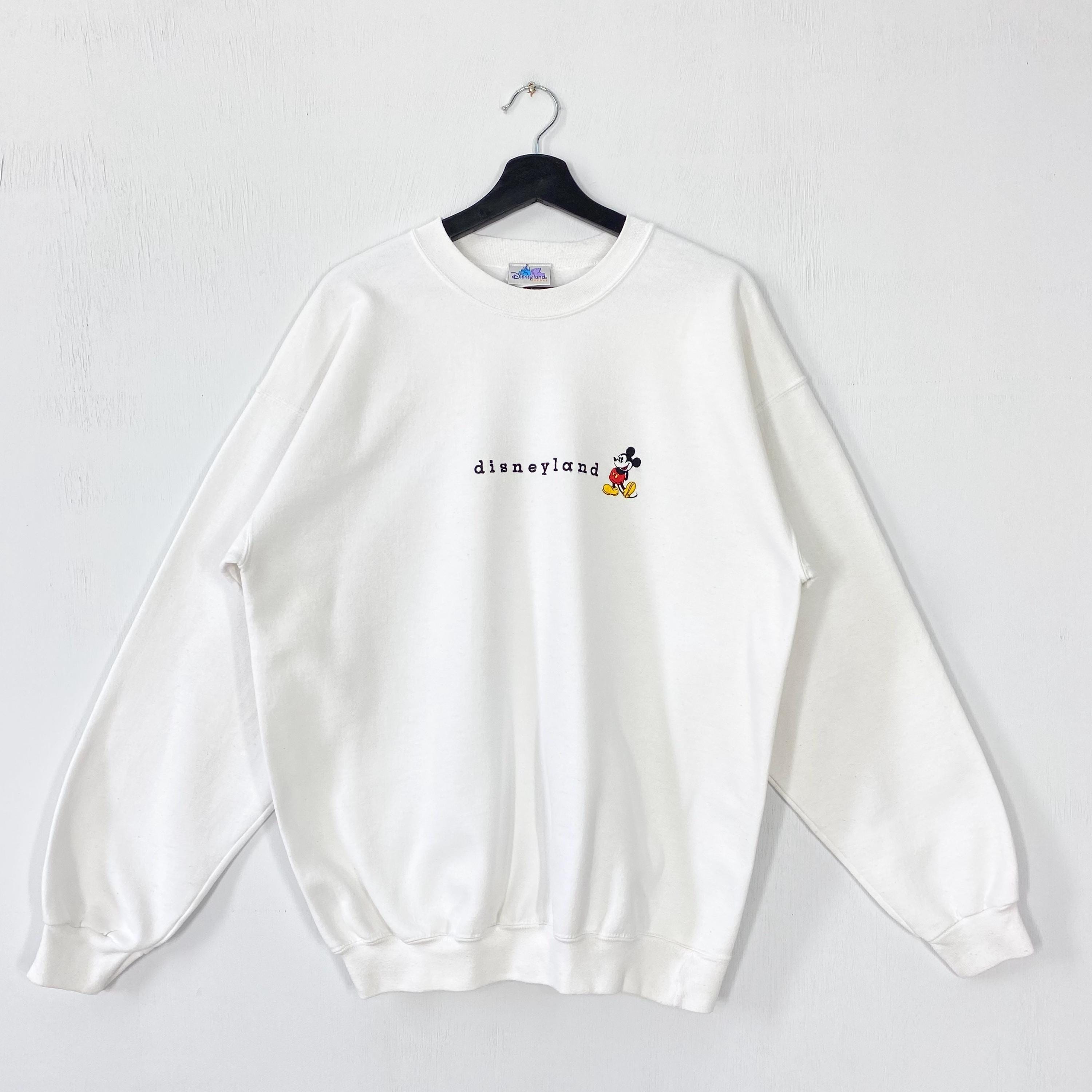 Vintage Mickey Mouse Sweatshirt Mickey Crewneck Disney Goofy Pluto Sweater Pullover Donald Duck Minnie Mouse Embroidered Logo White Large Sweatshirt – Everyday Comfort · Must-Have Style