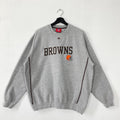Vintage Cleveland Browns Sweatshirt Cleveland Browns Crewneck Browns Sweater Sportswear NFL Cleveland Browns Embroidered Logo Grey Large Sweatshirt – Feel-Good Design · High-Quality Print