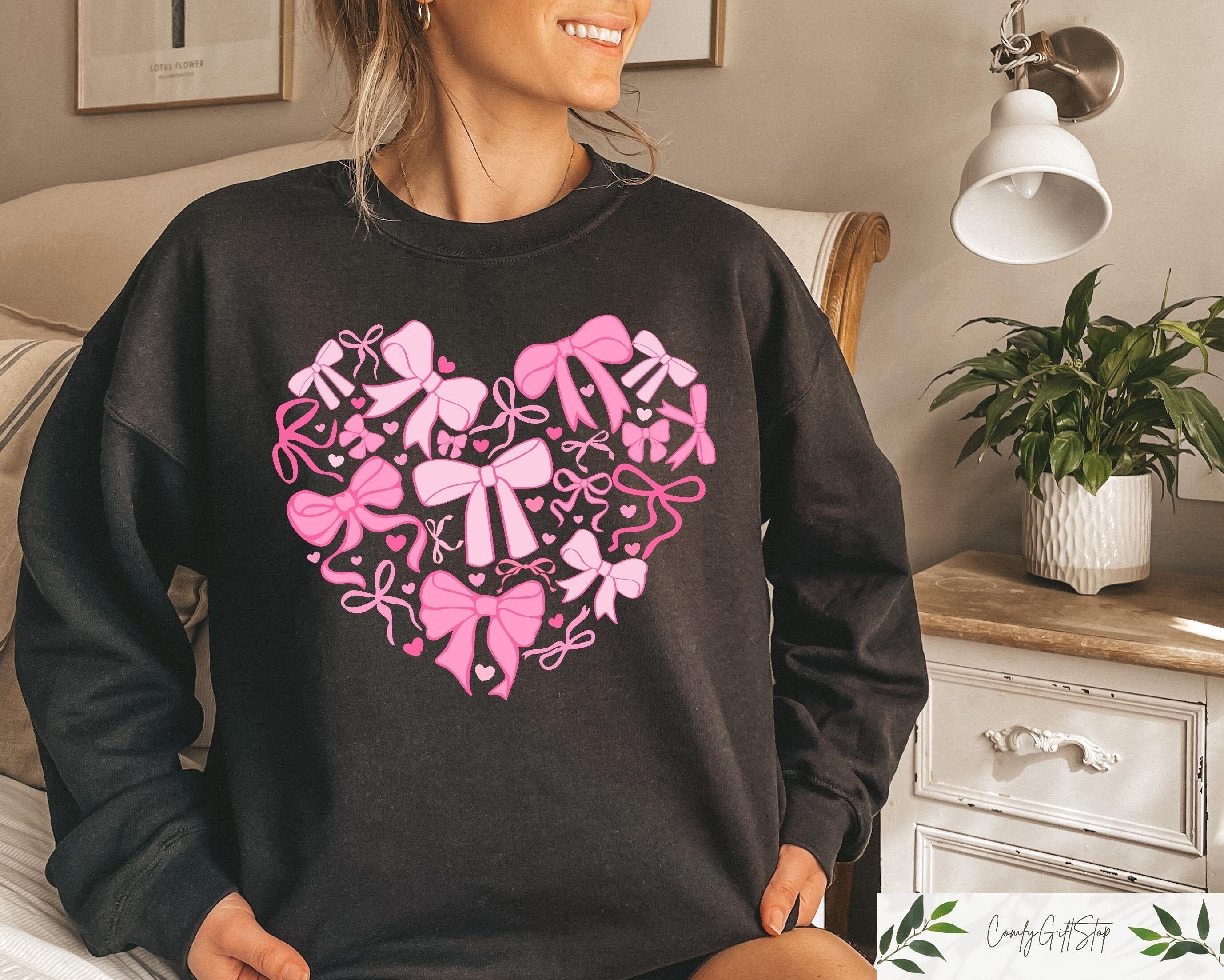 Valentine Day Coquette Heart Sweatshirt Coquette Gift For Valentines Valentine39s Day Heart Shirt Aesthetic T shirt Valentine39s Day Gift Sweatshirt – Cozy Vibes · Trending Graphic Apparel