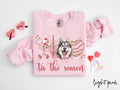 Alaskan Malamute Dog Valentine39s Day Sweatshirt Valentines Alaskan Malamute Gifts Dog Mom Crewneck Shirt Long Sleeve Sweatshirt – Warm & Stylish · Perfect For Daily Wear