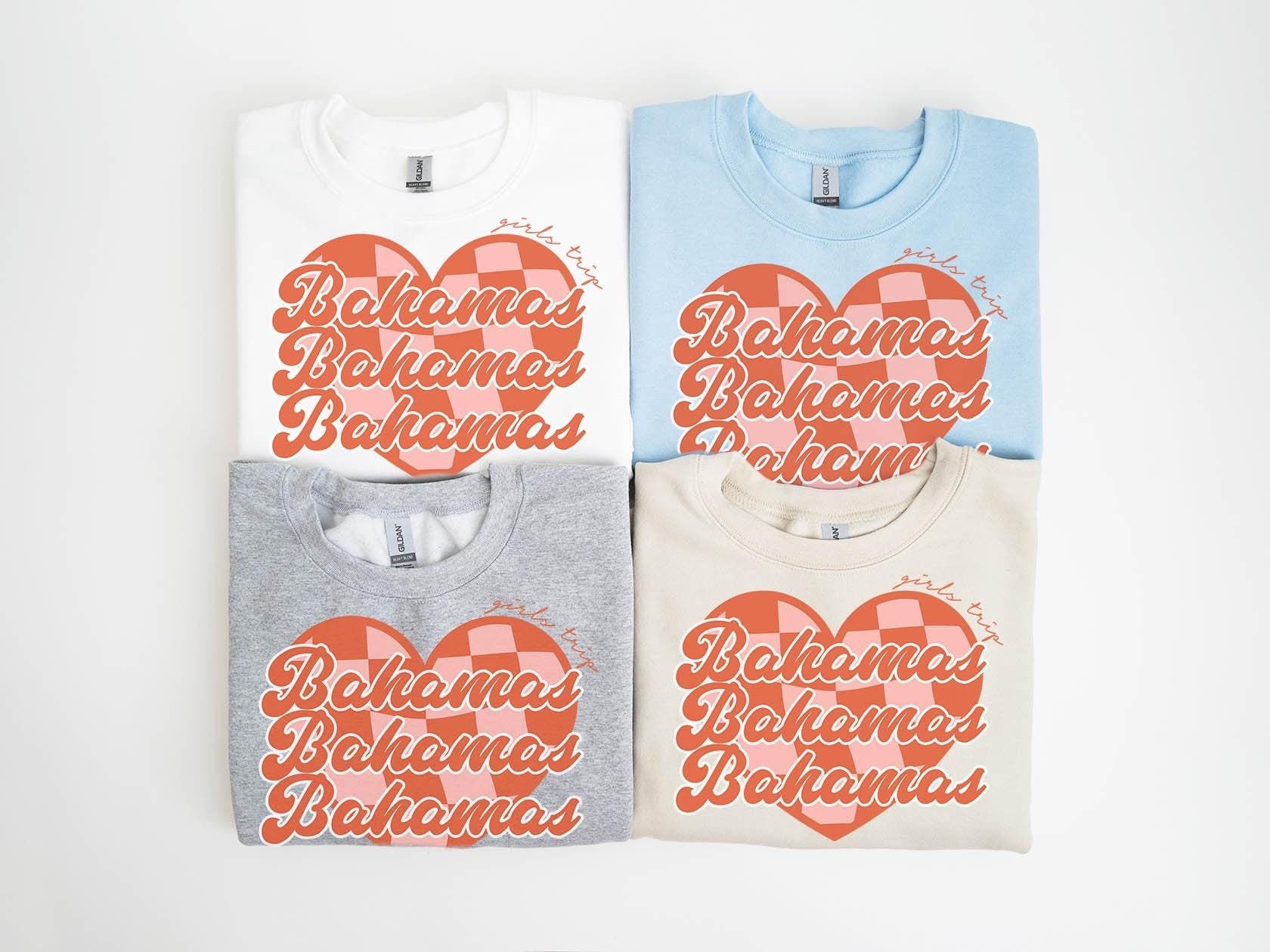 Bahamas Girls Trip Sweatshirt Girls Trip Favors Friends Trip Sweatshirt Matching Gifts Group Crewneck Shirt Long Sleeve Sweatshirt – Soft Feel · Trending Graphic Apparel