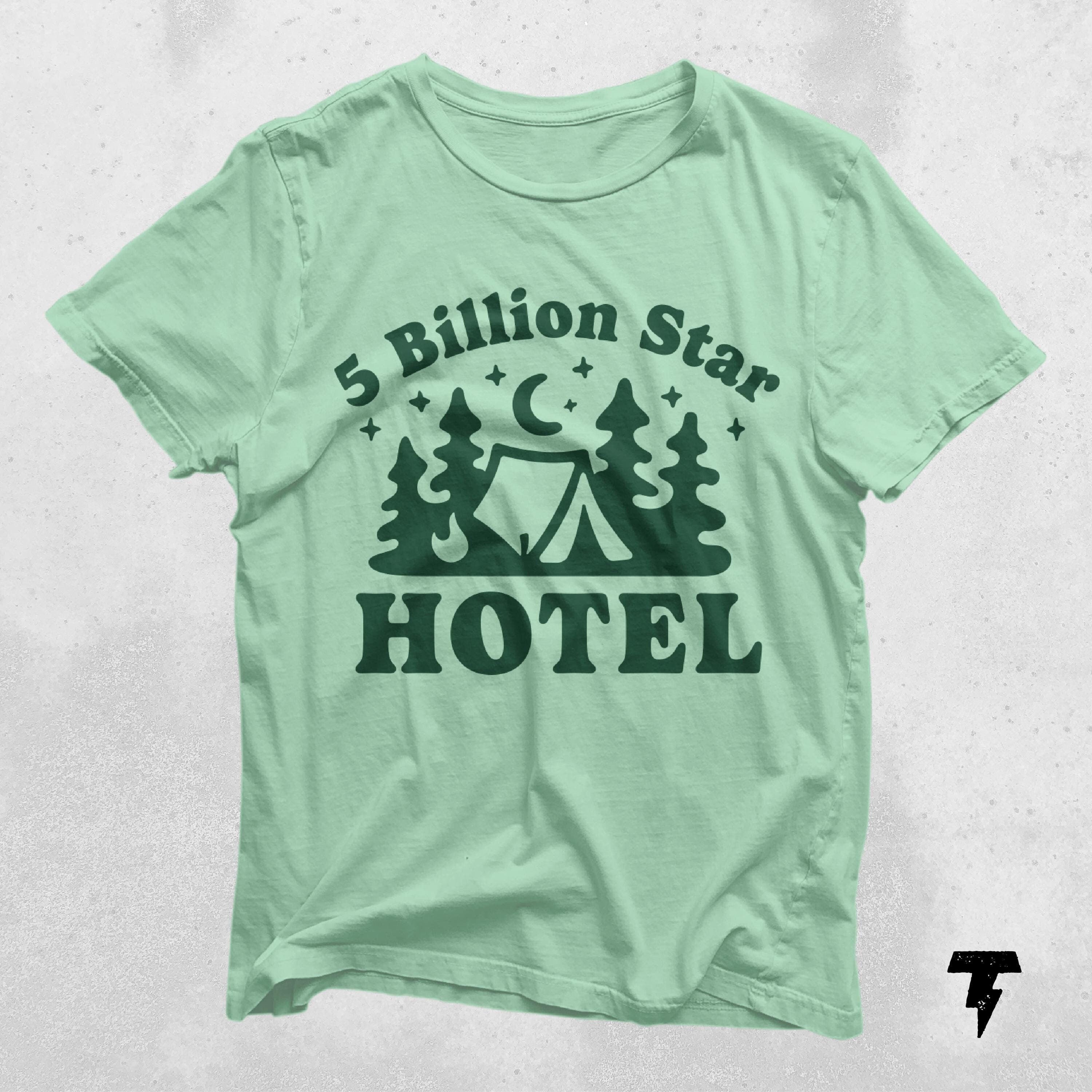 Five Billion Star Hotel Shirt Funny Camping Tee for Outdoor Lovers Camping Gift Hiking Apparel Nature Lover Shirt Graphic Tee – Premium Graphic · Must-Have Style