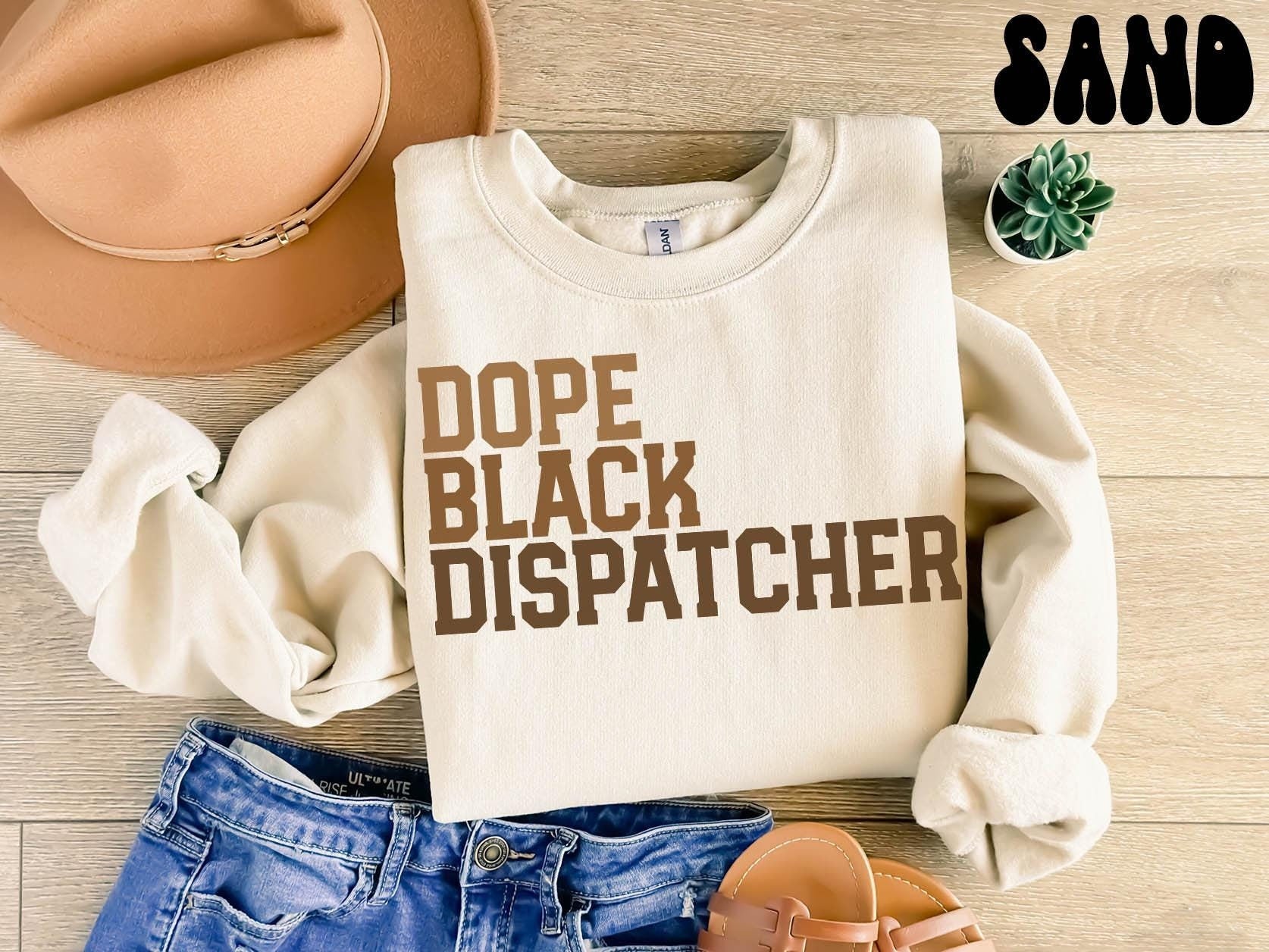 Dope Black Dispatcher Sweatshirt Melanated 911 Dispatcher Gifts Graduation Gifts Black History Crewneck Shirt Educated Sweatshirt – Aesthetic Look · Perfect For Daily Wear