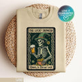 Saint Patricks Day Sweatshirt Irish Sweatshirt Skeleton Shirt Shamrock Sweatshirt Tarot Card Shirt Funny Shirt Lucky Sweatshirt Sweatshirt – Premium Graphic · Must-Have Style