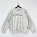 Vintage 90s Levi39s Strauss Sweatshirt Levi39s Authentic Crewneck Levis Denim Sweater Pullover American Levi39s Strauss Print Logo Grey Medium Sweatshirt – Warm & Stylish · Great Gift For Fans