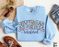 Registered Nurse Sweatshirt RN Varsity Sweater Nurse Floral Crewneck RN Flower Fleece Nursing Spring Summer Gift for Registered Nurse Sweatshirt – Everyday Comfort · High-Quality Print