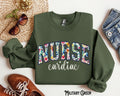 Cardiac Nurse Sweatshirt CVICU Varsity Sweater Cardiology Vascular Heart Nurse Floral Crewneck Spring Summer Gift for Cardiac Nurse Sweatshirt – Soft Feel · Great Gift For Fans