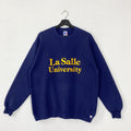 Vintage 90s La Salle University Sweatshirt La Salle University Crewneck La Salle Sweater Pullover La Salle Explorers Print Logo Blue Large Sweatshirt – Easygoing Wear · Must-Have Style