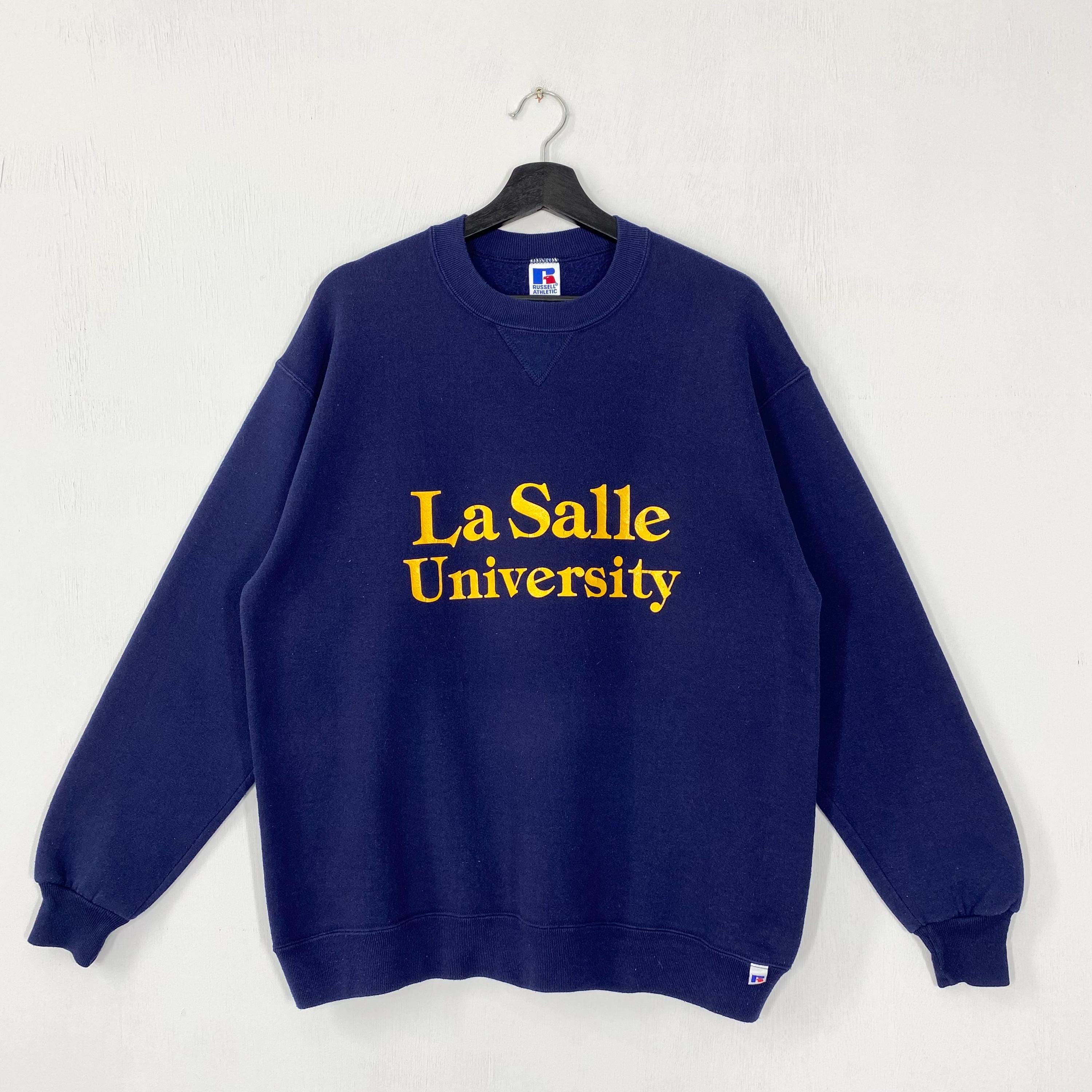 Vintage 90s La Salle University Sweatshirt La Salle University Crewneck La Salle Sweater Pullover La Salle Explorers Print Logo Blue Large Sweatshirt – Easygoing Wear · Must-Have Style