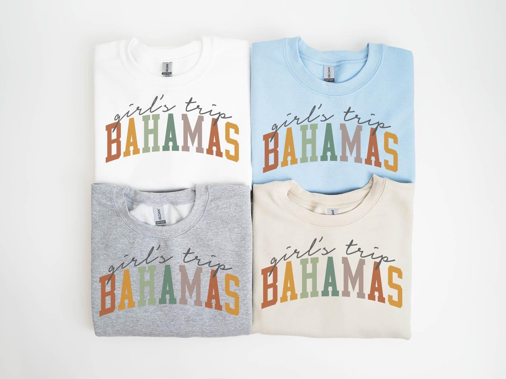 Bahamas Sweatshirt Girls Trip Sweatshirt Matching Group Crewneck Shirt Long Sleeve Sweatshirt – Feel-Good Design · Great Gift For Fans