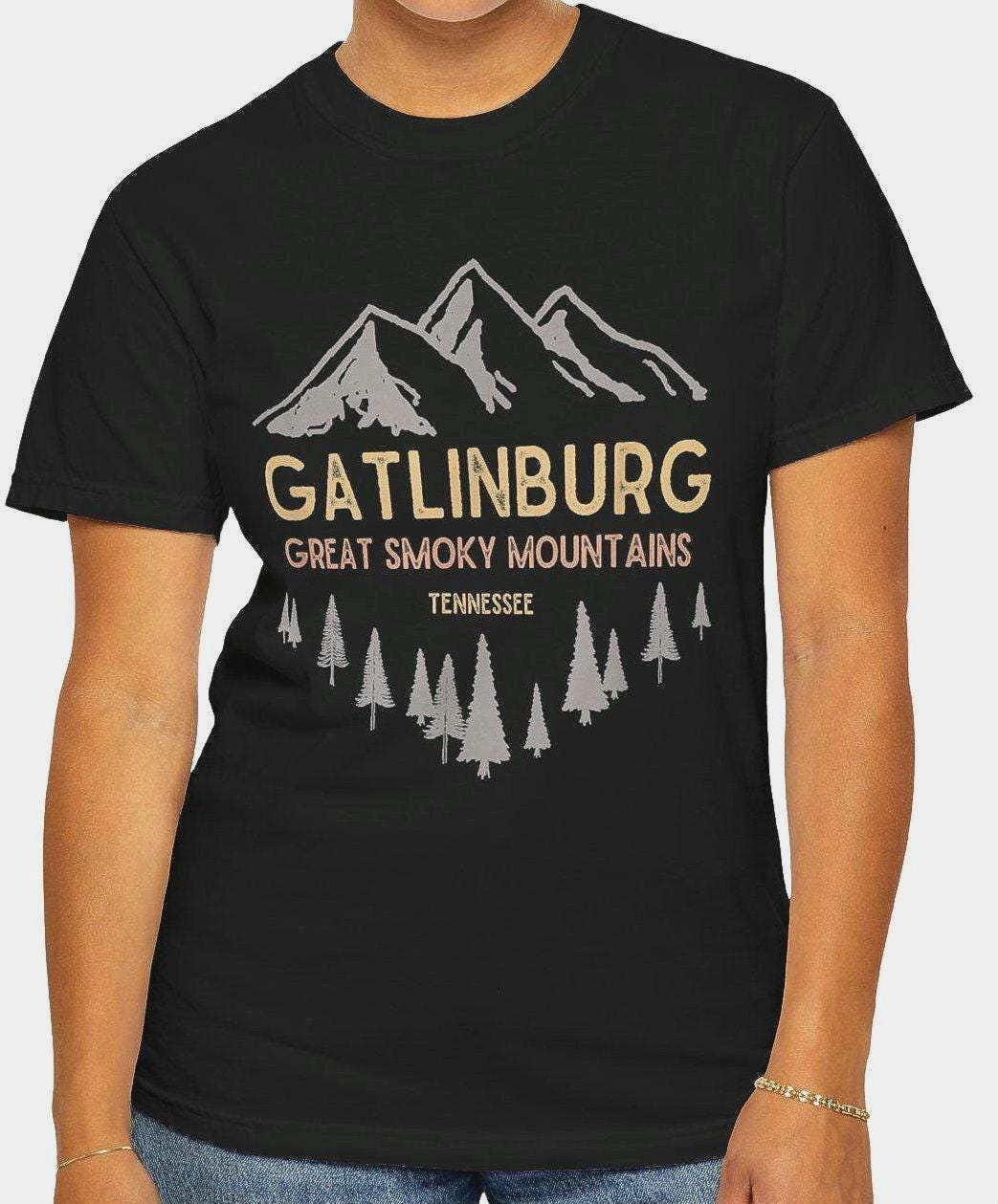 Smoky Mountains Gatlinburg T shirt Unisex Mountain Hiking Tee Men Women Appalachia Shirt Vacation Shirt Garment Dyed Graphic Tee – Bold Style · Trending Graphic Apparel