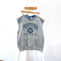 90s Detroit Pistons NBA Lee gray sweatshirt M Sweatshirt – Warm & Stylish · Perfect For Daily Wear