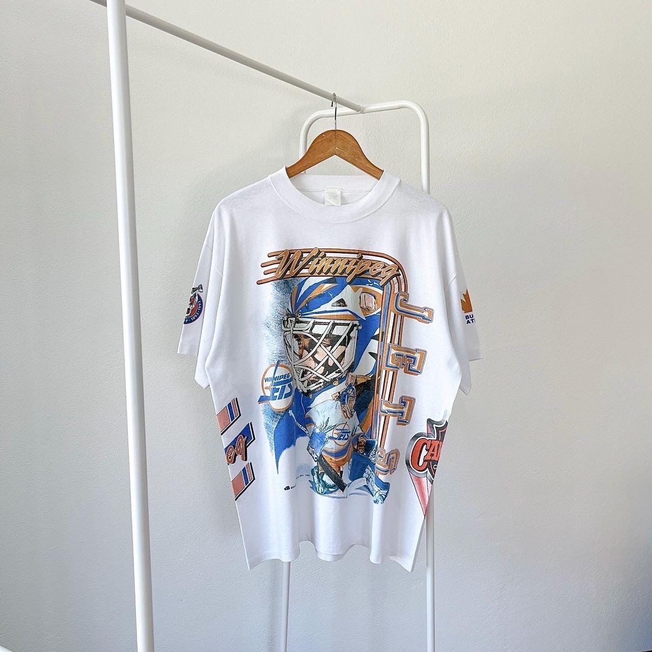 90s Winnipeg Jets NHL Bulletin t shirt XL Graphic Tee – Soft Feel · Must-Have Style