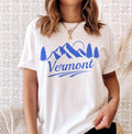 Vermont TShirt Retro Mountain Unisex Vermont Shirt Personalization Available Graphic Tee – Aesthetic Look · High-Quality Print