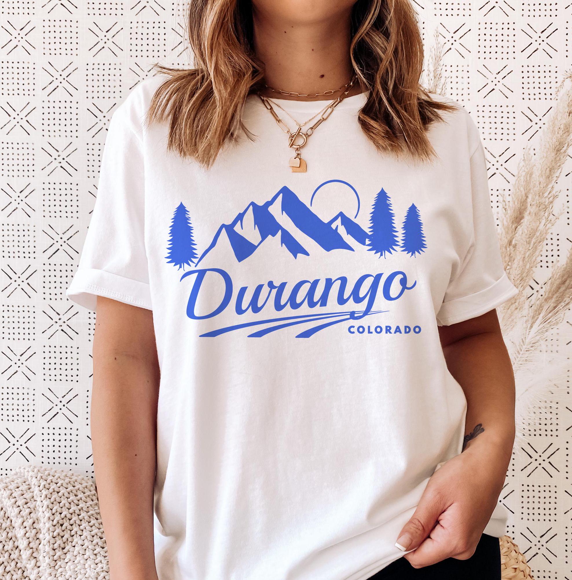 Durango Colorado TShirt Retro Mountain Unisex Durango Shirt Personalization Available Graphic Tee – Easygoing Wear · Trending Graphic Apparel