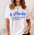 California TShirt Retro Mountain Unisex California Shirt Personalization Available Graphic Tee – Cozy Vibes · Top Pick For Any Outfit