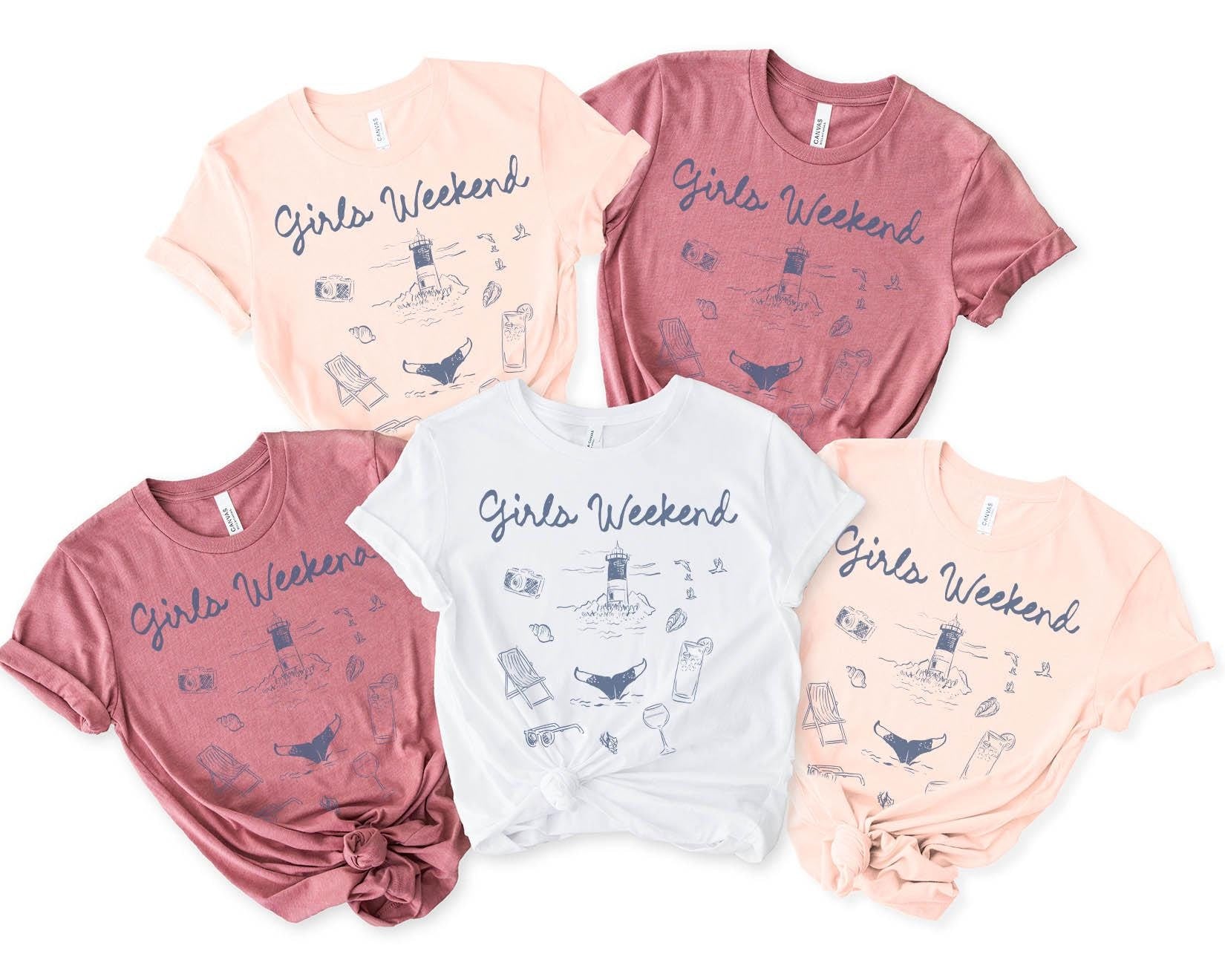 Girls Weekend Shirts Girls Trip Tshirt Girls Trip Favors Matching Vacation Tee Girls Weekend Group Girls Night Out Besties Graphic Tee – Feel-Good Design · Perfect For Daily Wear