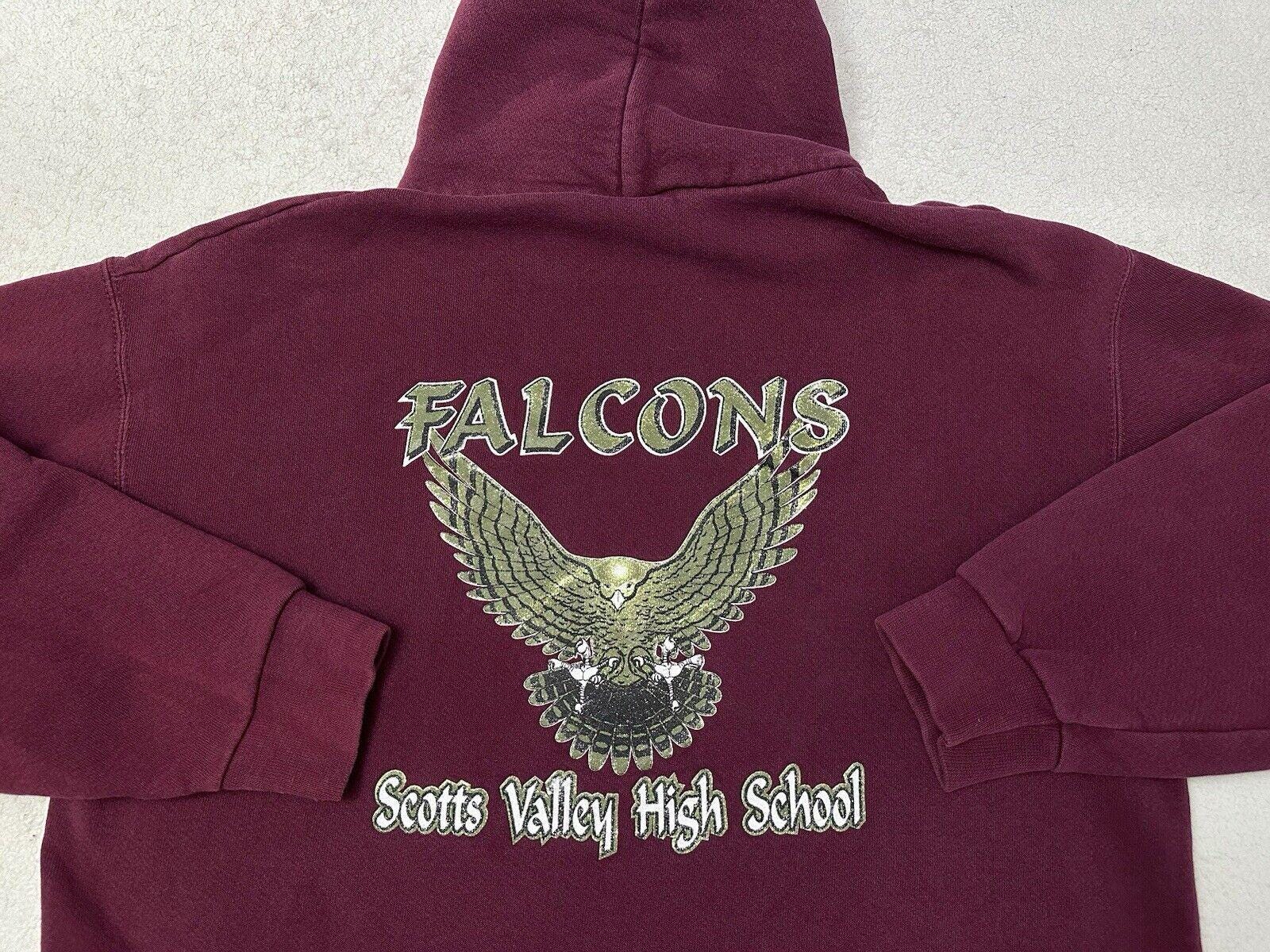 Vintage 1990s 90s Scotts Valley California High School Falcons Mascot Hoodie M L Hoodie – Premium Graphic · Must-Have Style