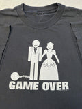 Vintage 2000s Married Couple Wedding Marriage Game Over Satire Humor T Shirt XL Graphic Tee – Soft Feel · Great Gift For Fans