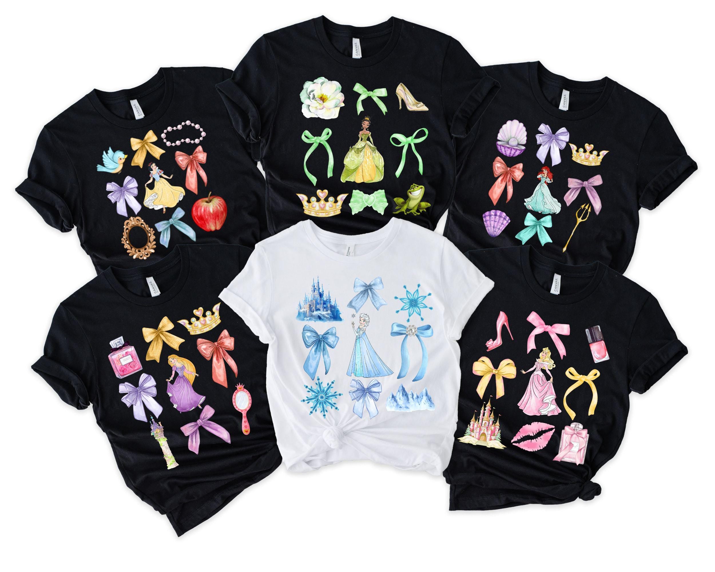 Disneyland Princess Shirt Snow White Tee Cinderella Shirt Rapunzel Shirt Princess Ariel Sweatshirt Princess Ariel Tee Princess Jasmine Sweatshirt – Everyday Comfort · High-Quality Print