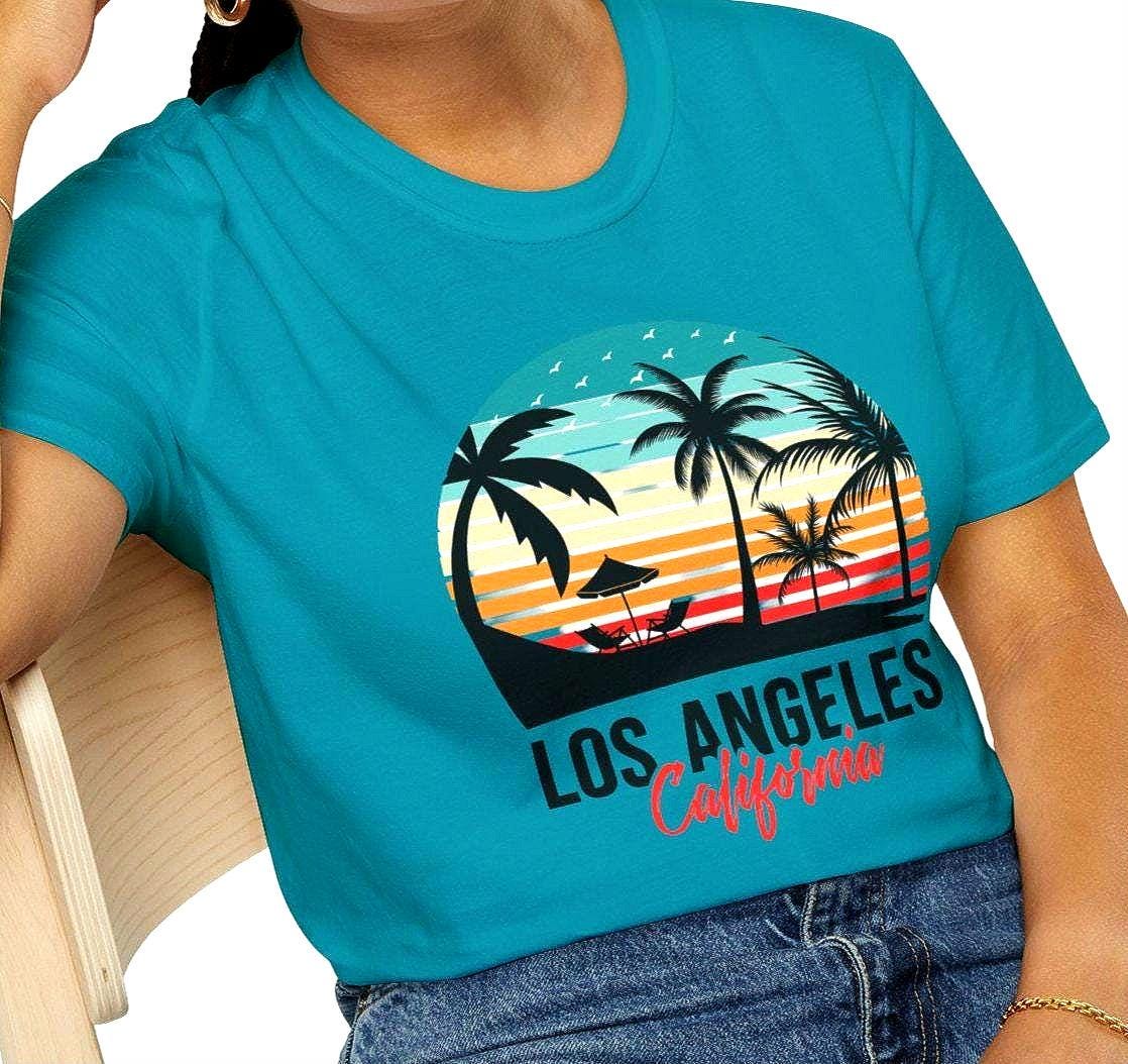 Los Angeles California Tee Vintage Unisex Tshirt Retro LA Shirt Men39s Women39s Beach Tee Souvenir Travel Tee West Coast Shirt Gift Graphic Tee – Aesthetic Look · Trending Graphic Apparel
