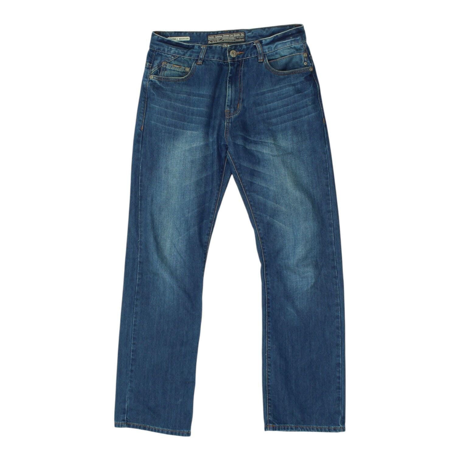 Diesel Mens Blue Dexter Bootcut Jeans Vintage High End Designer Denim VTG Graphic Tee – Soft Feel · Top Pick For Any Outfit