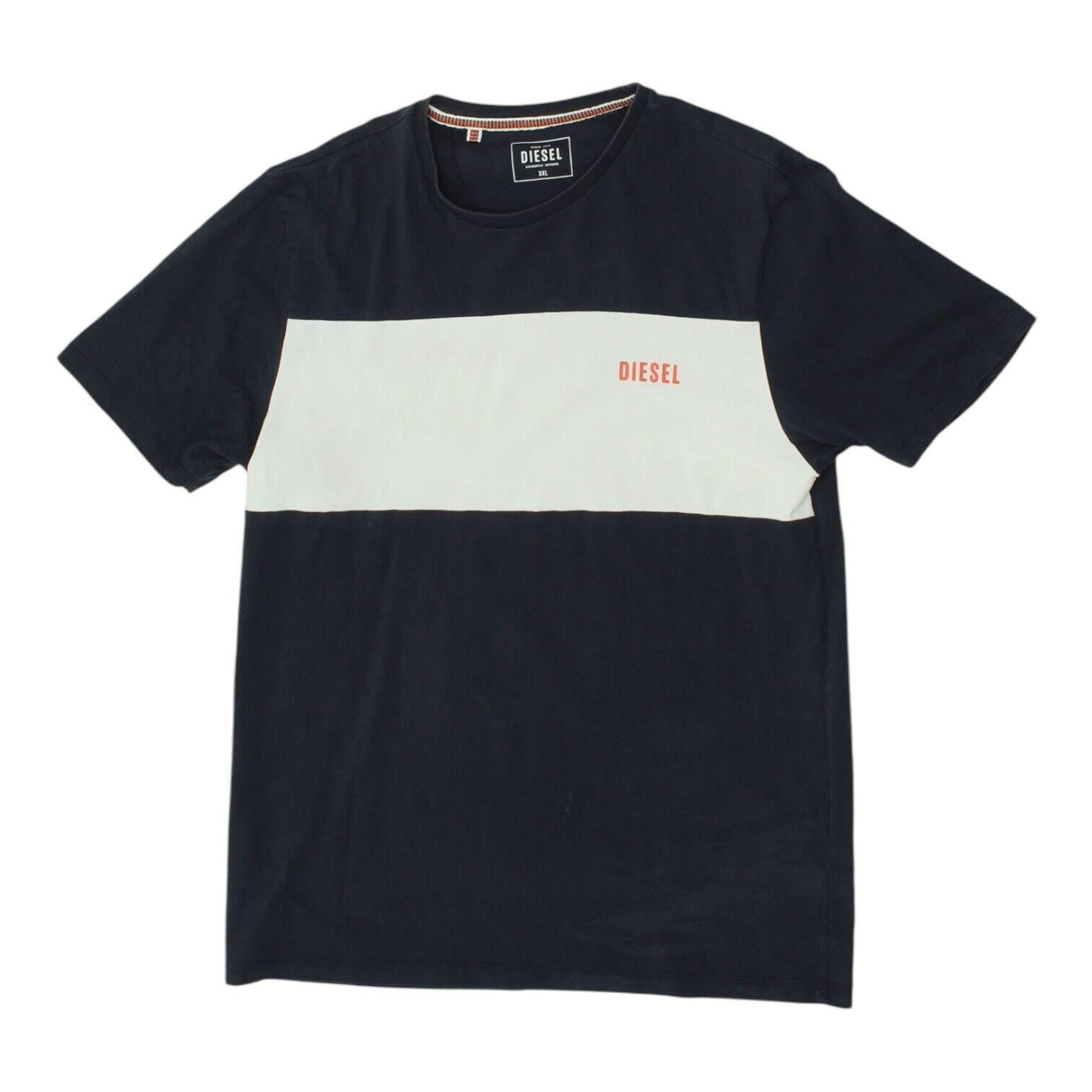 Diesel Mens Navy Crew Neck Logo Tshirt Vintage Casual Designer Tee VTG Graphic Tee – Fan Favorite · High-Quality Print