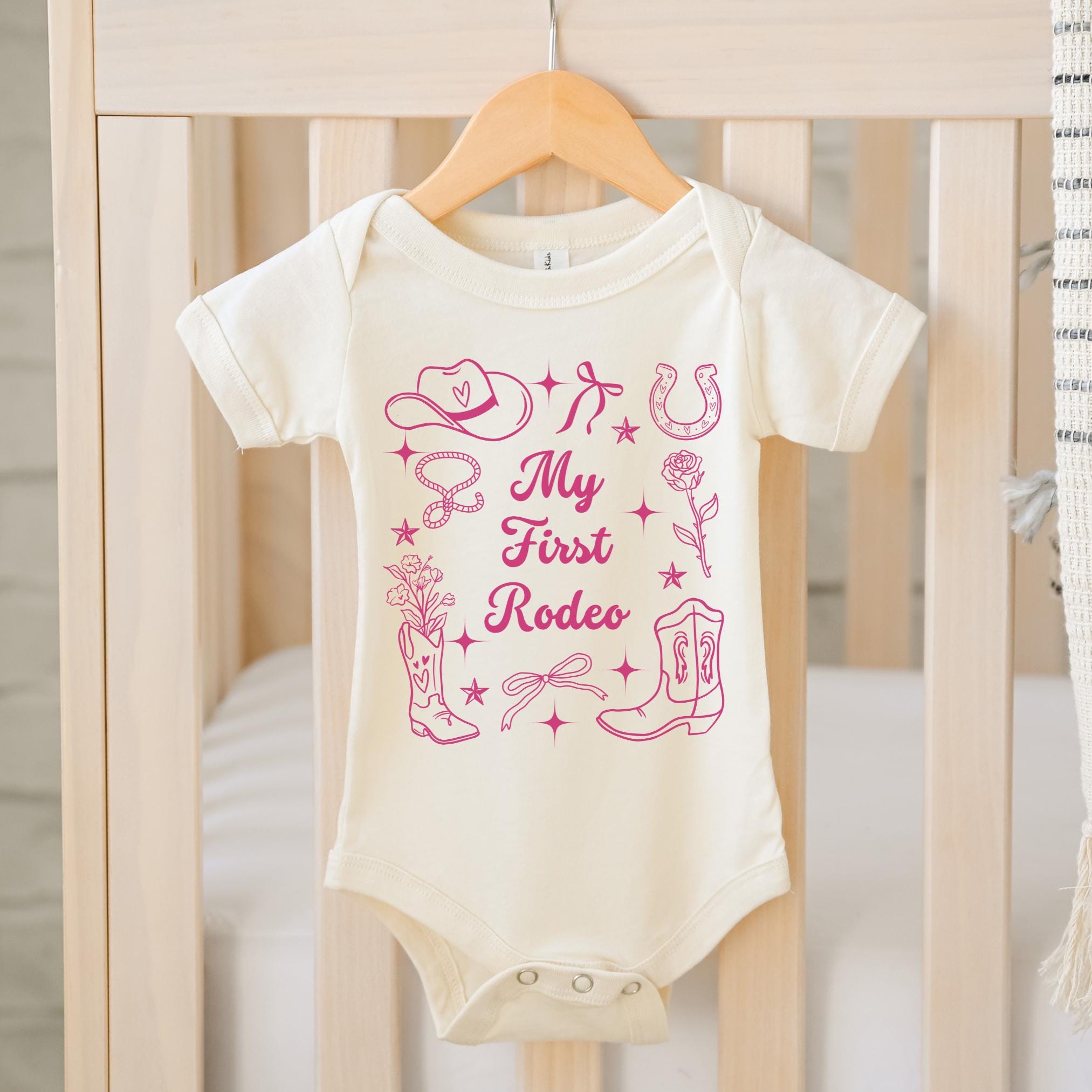 First Rodeo Birthday Bodysuit Girl 1St Rodeo Birthday Shirt Girl My First Rodeo Girl Shirt Western Birthday Baby Girl Outfit 1St Birthday Graphic Tee – Cozy Vibes · Top Pick For Any Outfit