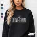 Meow lennial Cat Sweatshirt Unisex Cozy Cat Sweater Perfect for Proud Cat Parents and Cat Lovers Millennials Sweatshirt – Warm & Stylish · Perfect For Daily Wear