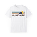 Customizable Tshirt Retro Mountain Unisex GarmentDyed Comfort Colors Tshirt Graphic Tee – Bold Style · Perfect For Daily Wear