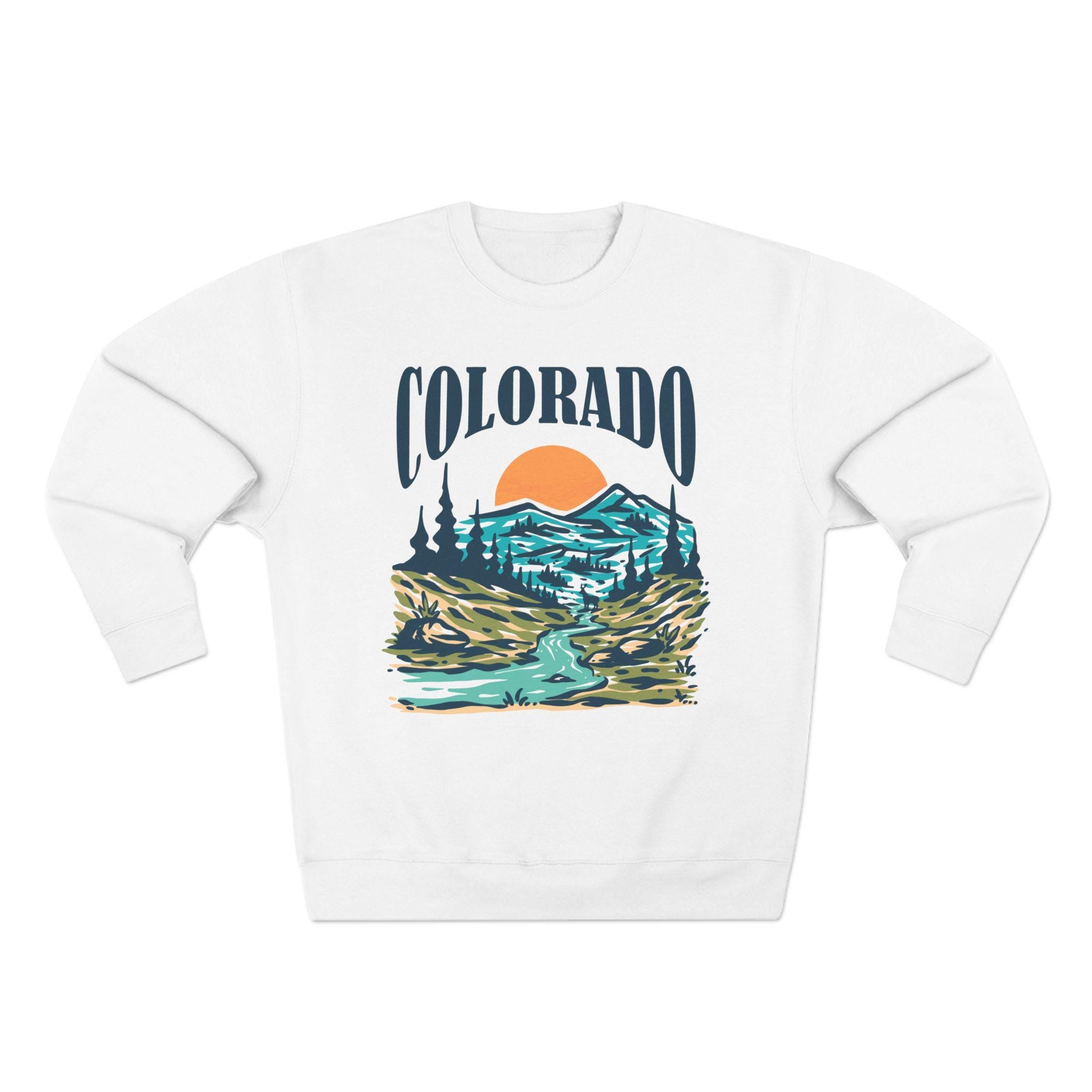 Premium Colorado Sweatshirt Unisex Mountain Sweatshirt Sweatshirt – Bold Style · Top Pick For Any Outfit
