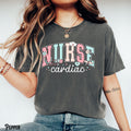 Cardiac Nurse Shirt Cardiology Retro Cute Varsity Vascular Heart Nurse RN NP CVICU Graduation Gift Heartbeat Graphic Tee – Premium Graphic · Top Pick For Any Outfit