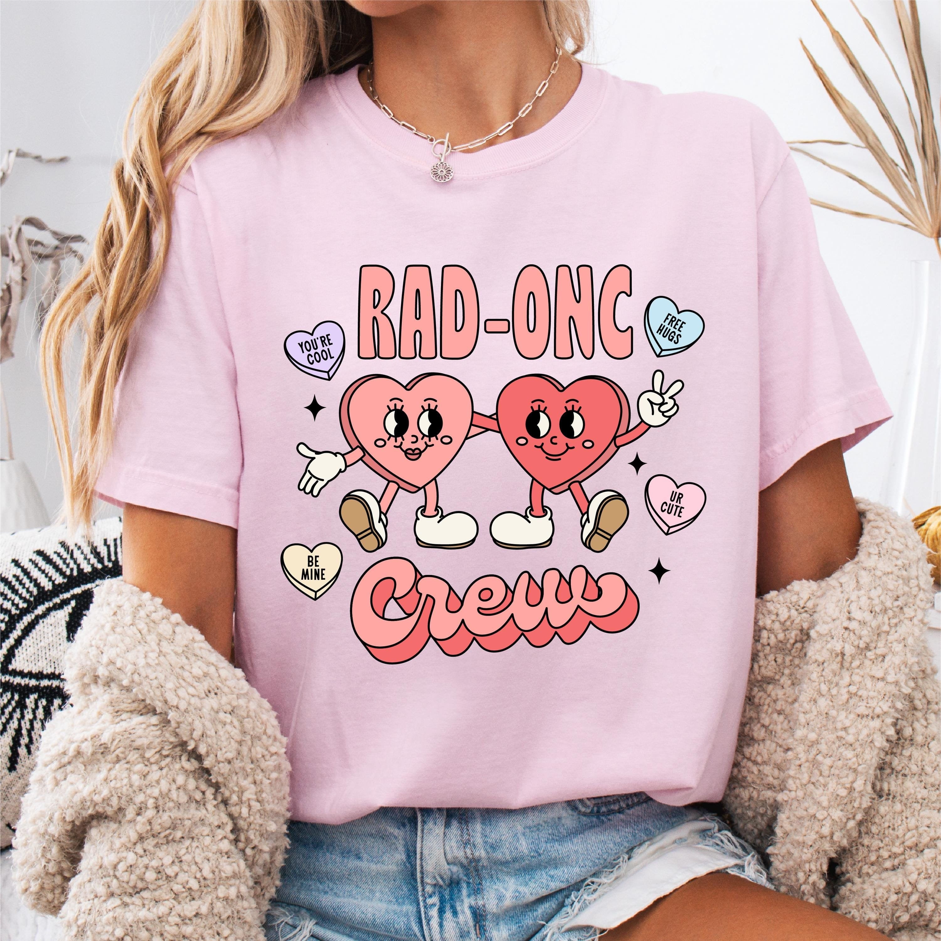 Radiology Oncology Crew Valentines Day Unisex T shirt Gift for Radiologists Medical Professionals Cancer Fighters Healthcare Workers Graphic Tee – Warm & Stylish · High-Quality Print