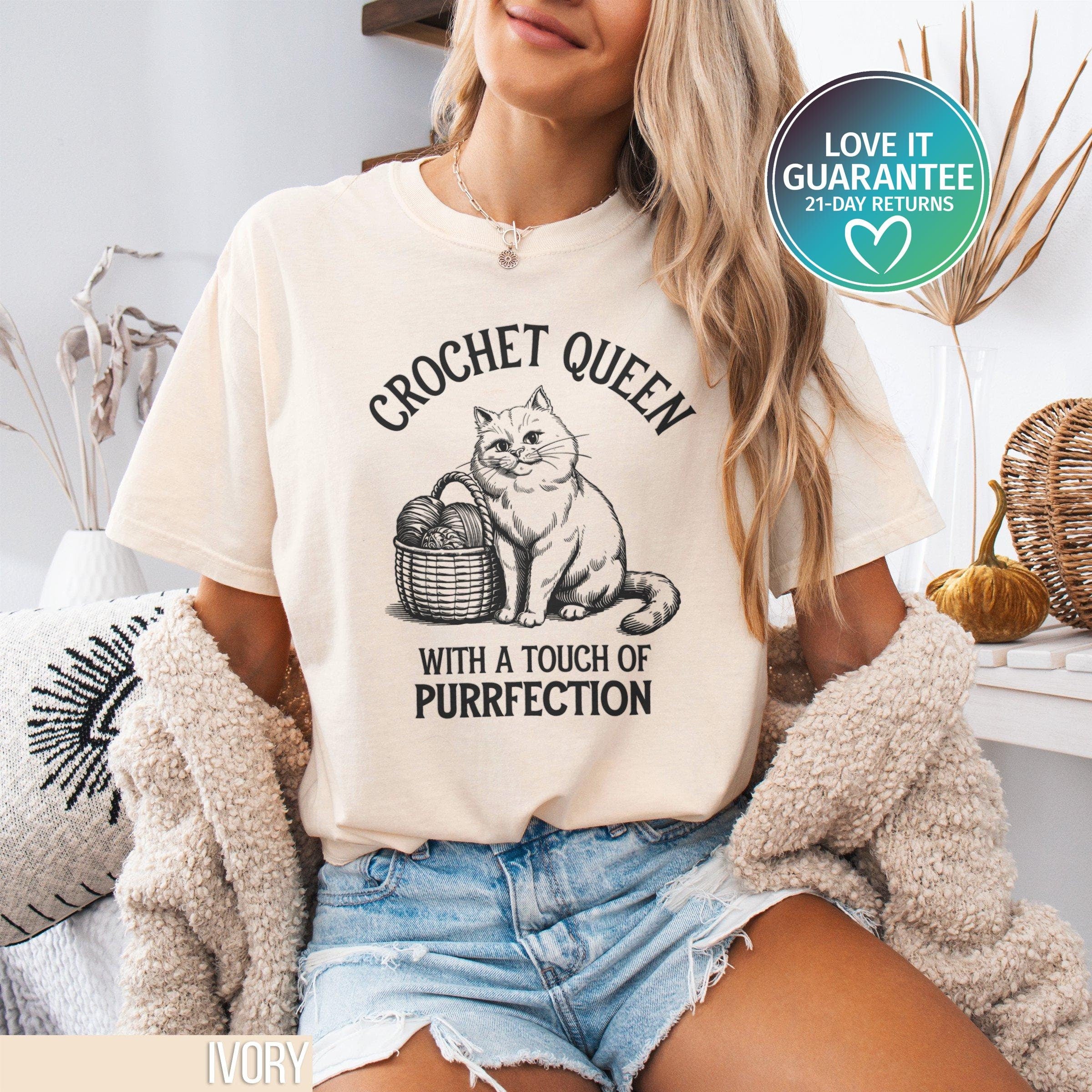 Funny Knitting Shirt Crochet Shirt Crochet Lover Gift Crocheting Shirts Crochet Cat Mom Crocheting Mom Shirt Funny Cat Shirt Cat Love Graphic Tee – Premium Graphic · Great Gift For Fans