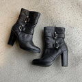 HARLEY DAVIDSON black leather high heel moto boots with silver hardware size US 7 Graphic Tee – Fan Favorite · Great Gift For Fans