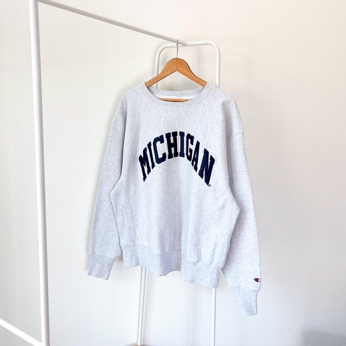 Vintage 90s Michigan Wolverines Champion gray sweatshirt XL Sweatshirt – Soft Feel · Great Gift For Fans