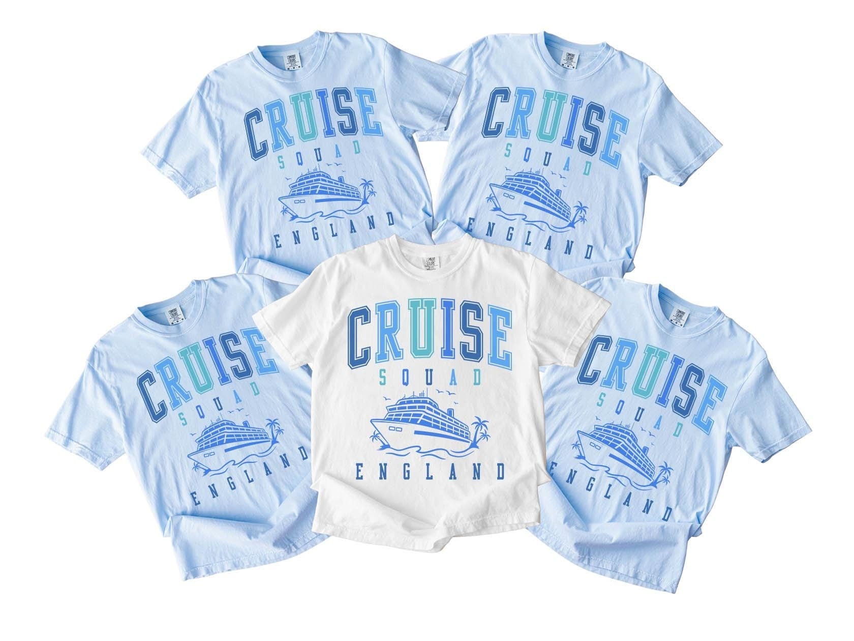England Cruise Squad Shirts Family Cruise Trip Shirts Girls Trip Cruise Friends Cruise Family Vacation Tee Matching Cruise Tshirts Graphic Tee – Easygoing Wear · Top Pick For Any Outfit