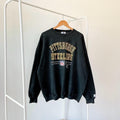 90s Pittsburgh Steelers NFL football Logo athletic black sweatshirt XL Sweatshirt – Bold Style · High-Quality Print