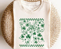 Retro Funny Coquette Patrick39s Day Bow Shamrock Lucky Bow Irish Patrick Day Graphic TShirt for Women Graphic Tee – Soft Feel · High-Quality Print