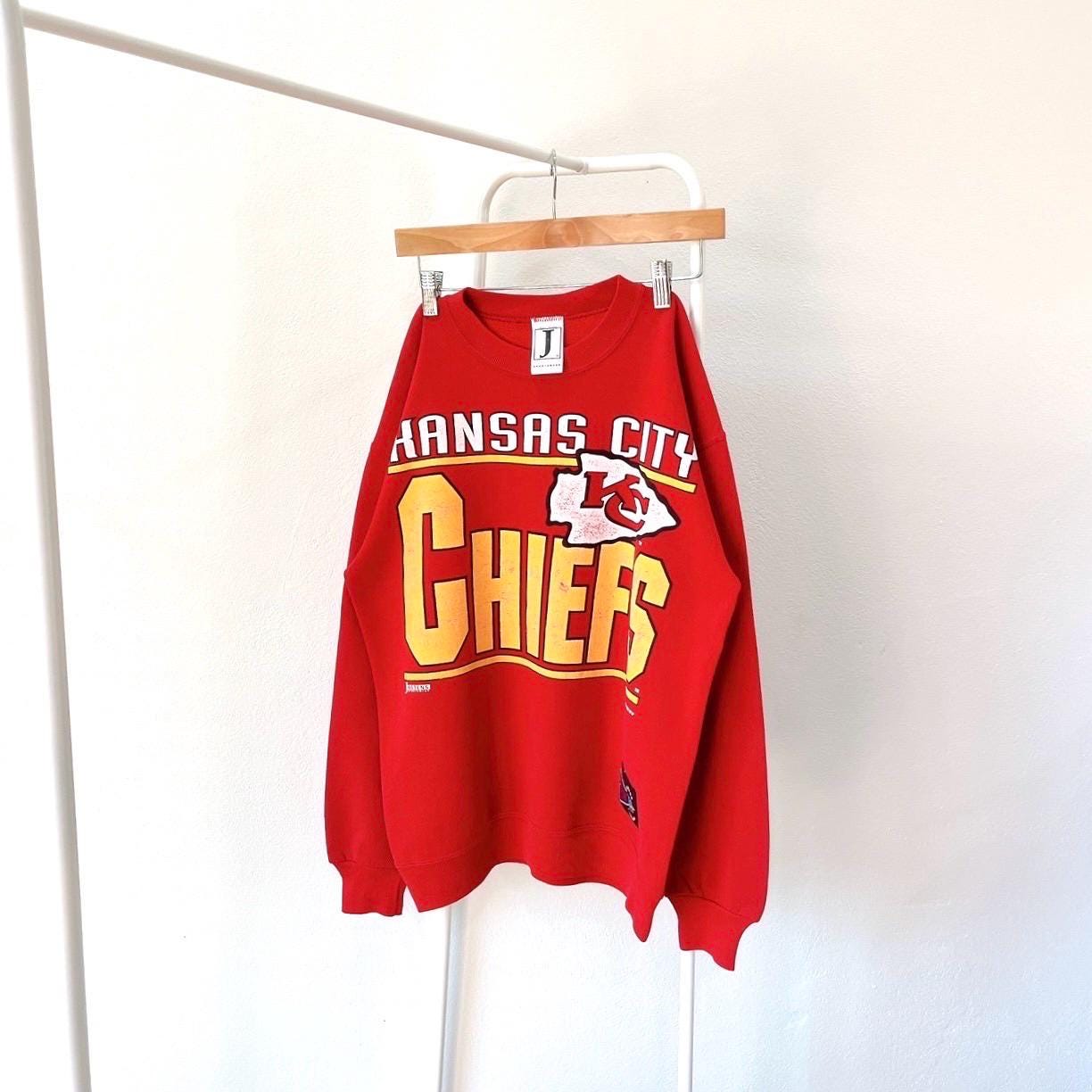 Vintage 90s Kansas City Chiefs football J sportswear red sweatshirt M Sweatshirt – Everyday Comfort · High-Quality Print