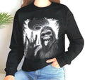 Bigfoot Sasquatch UFO Sweatshirt Alien Abduction Tee Cryptozoology Apparel Funny Yeti Tee Mythical Creature Clothing Funny Novelty Gift Sweatshirt – Feel-Good Design · Perfect For Daily Wear