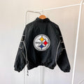 90s Pittsburgh Steelers NFL football Starter block half zipper jacket M Graphic Tee – Warm & Stylish · Trending Graphic Apparel