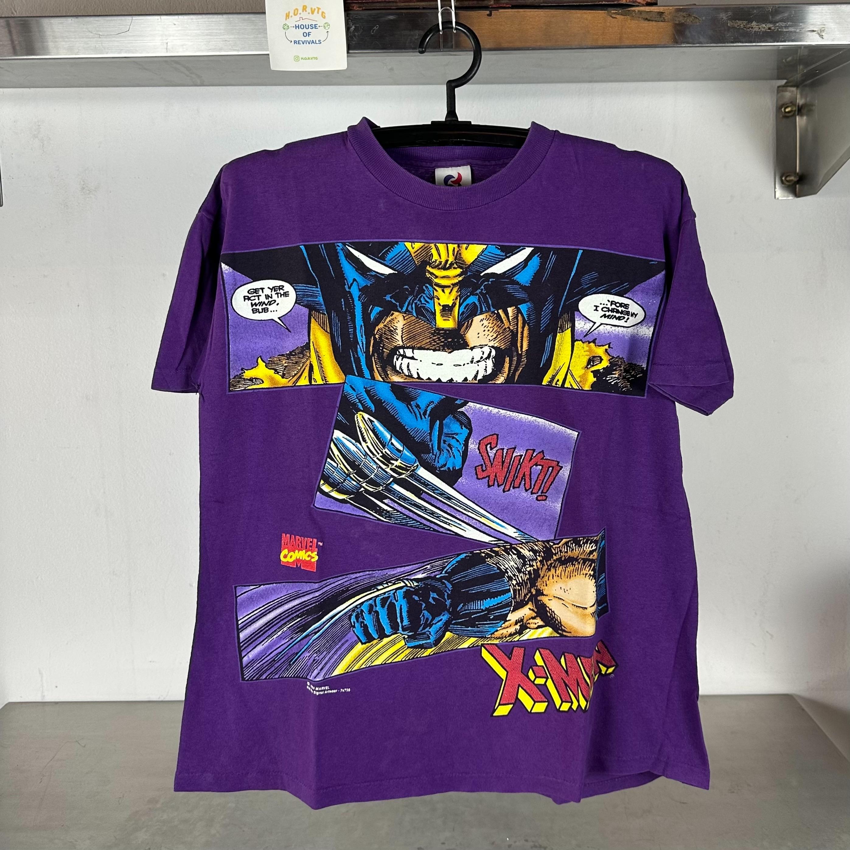 Vintage 1994 Marvel Comics Wolverines X Men Comic Strip Large single stitch T shirt Marvel Comics Tshirt Vintage Marvel Comics Tees Graphic Tee – Easygoing Wear · Perfect For Daily Wear