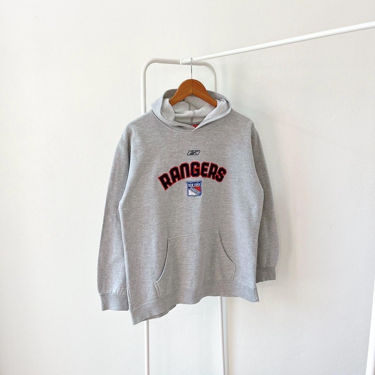 Vintage 00s New York Rangers hockey Reebok gray hoodie M Hoodie – Everyday Comfort · High-Quality Print