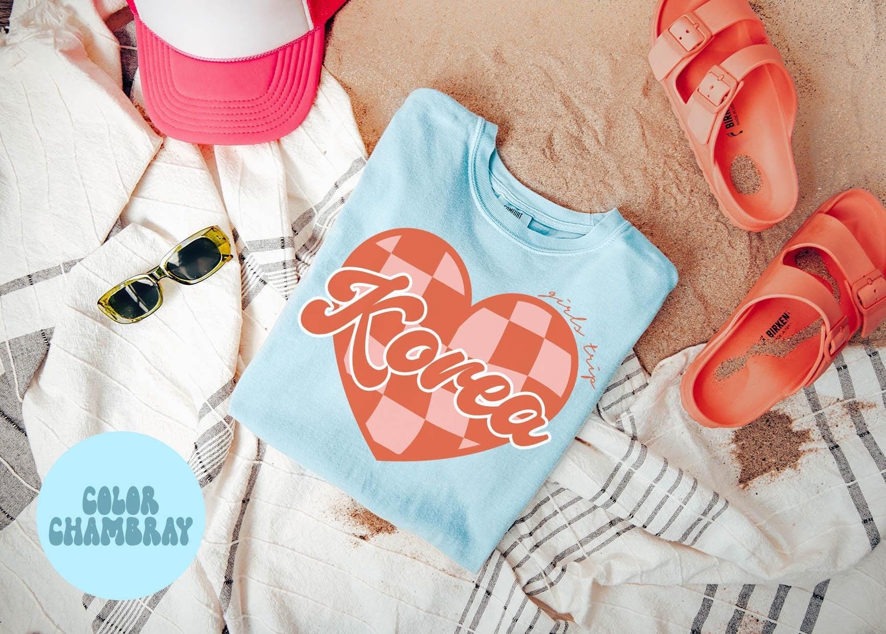 Korea Shirts Girls Trip Shirts Girls Trip Favors Friends Trip Group Vacation Tee Matching Tshirts Graphic Tee – Feel-Good Design · Perfect For Daily Wear