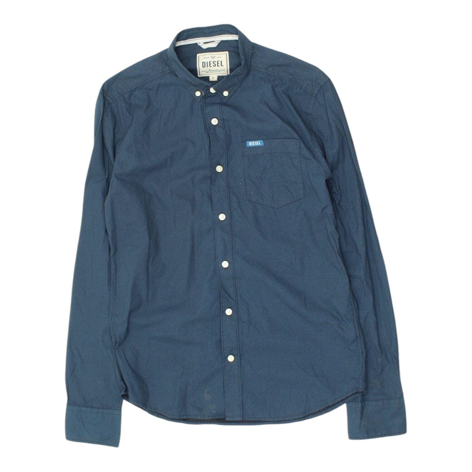 Diesel Mens Blue Shirt Vintage High End Designer Button Down Collar Formal Graphic Tee – Feel-Good Design · Top Pick For Any Outfit