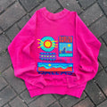 Vintage 90s Dallas Spellout Big Logo Printed Vintage Graphic Sweatshirt Crewneck Pullover Sweater Dallas America Colour Hot Pink Size NA Sweatshirt – Feel-Good Design · High-Quality Print