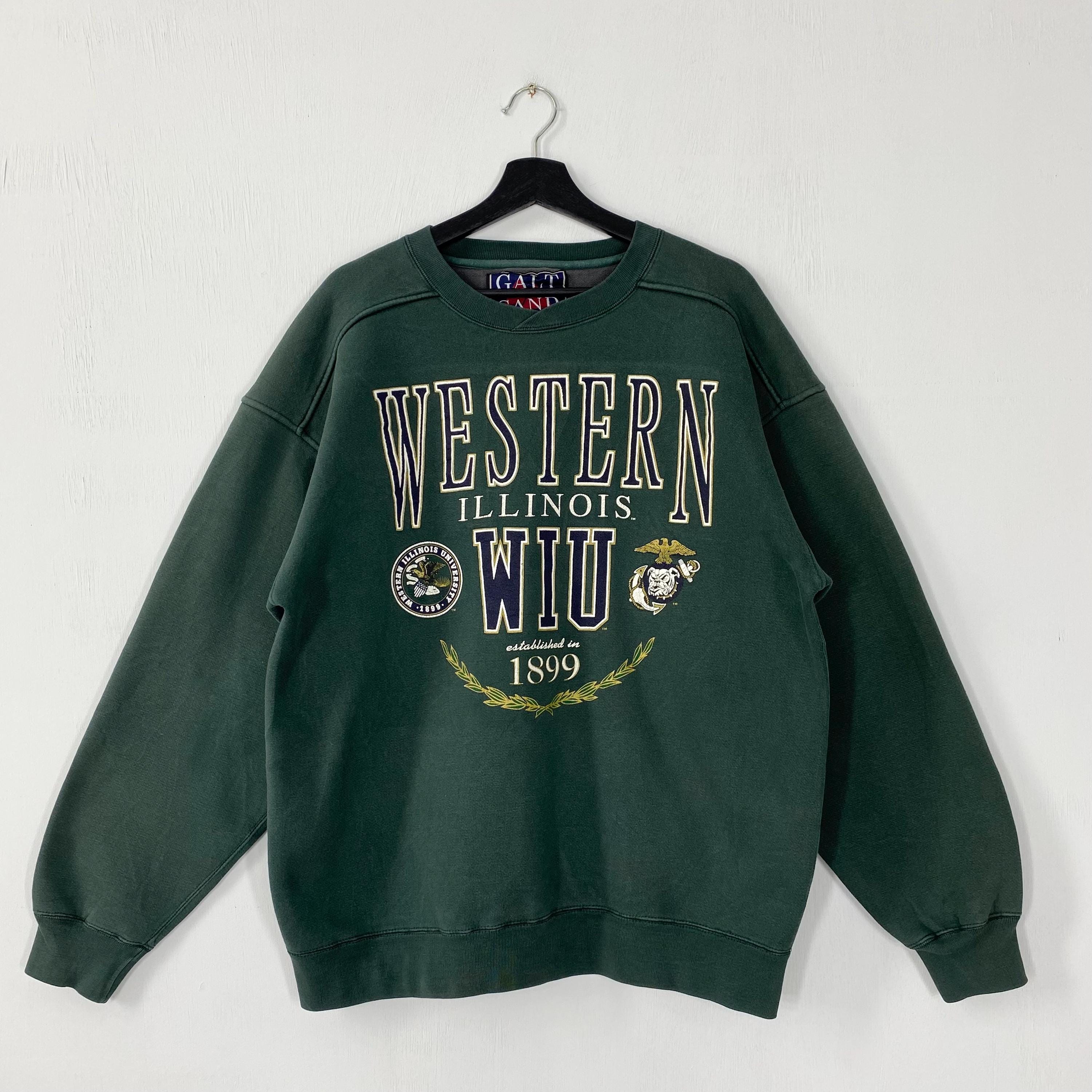 Vintage Western Illinois University Sweatshirt Western Illinois Crewneck Illinois Sweater Western Illinois Leathernecks Print Logo Large Sweatshirt – Everyday Comfort · Trending Graphic Apparel