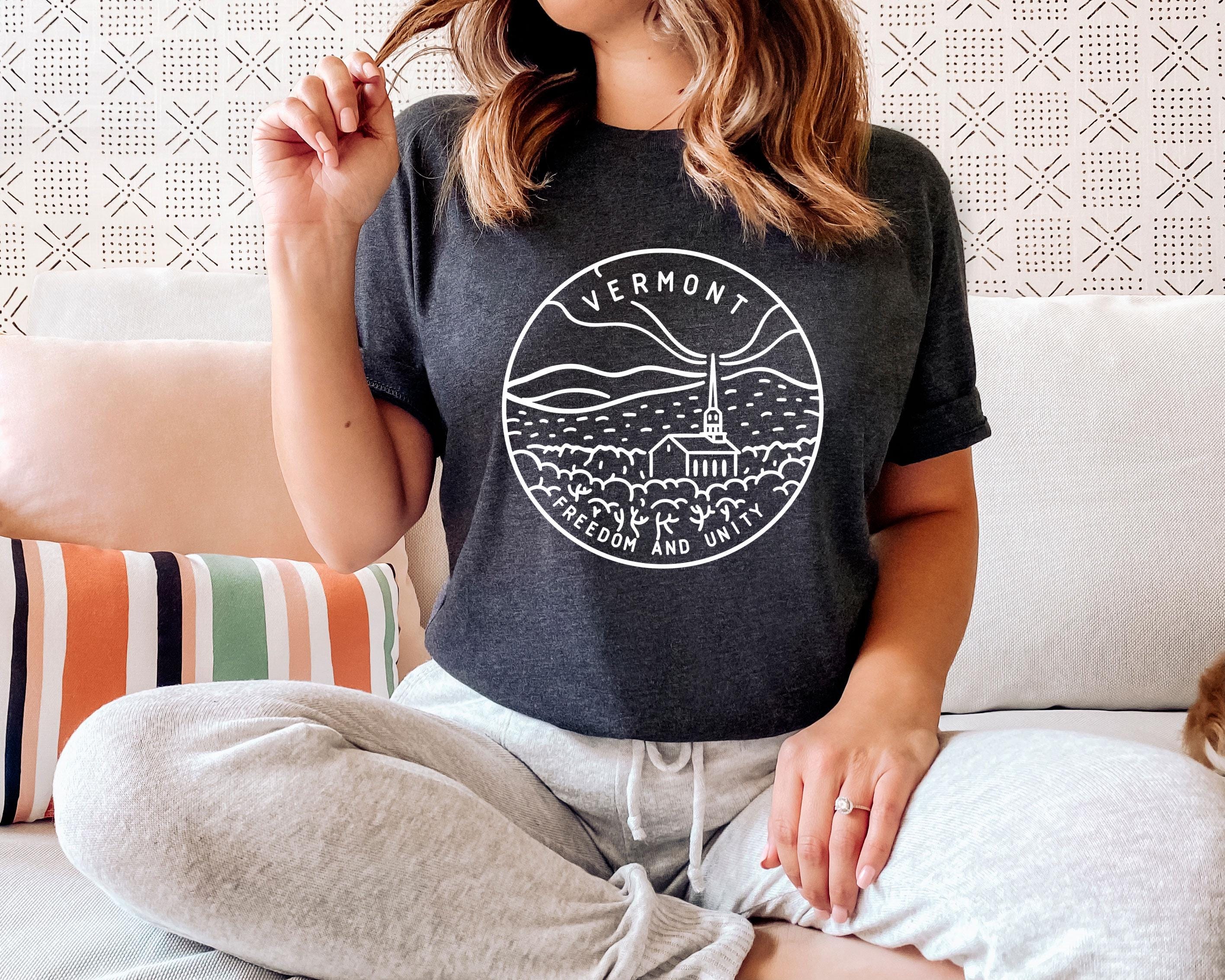 Vermont T Shirt State Design Adult Unisex Vermont TShirt Personalization Available Graphic Tee – Bold Style · Top Pick For Any Outfit