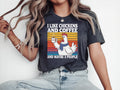 Coffee Lover Tee Shirt Chicken Shirt Gifted Coffee Lover Shirt Funny Chicken Lovers Shirt Coffee Shirt Coffee Lover Giftful Shirt Graphic Tee – Everyday Comfort · Trending Graphic Apparel